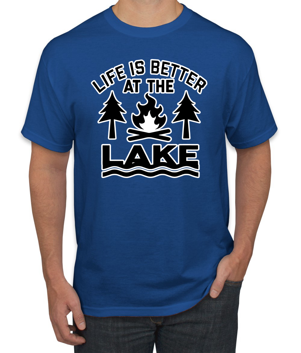 thumbnail 21  - Life is Better at the Lake Outdoors Inspirational Christian Men&#039;s T-Shirt