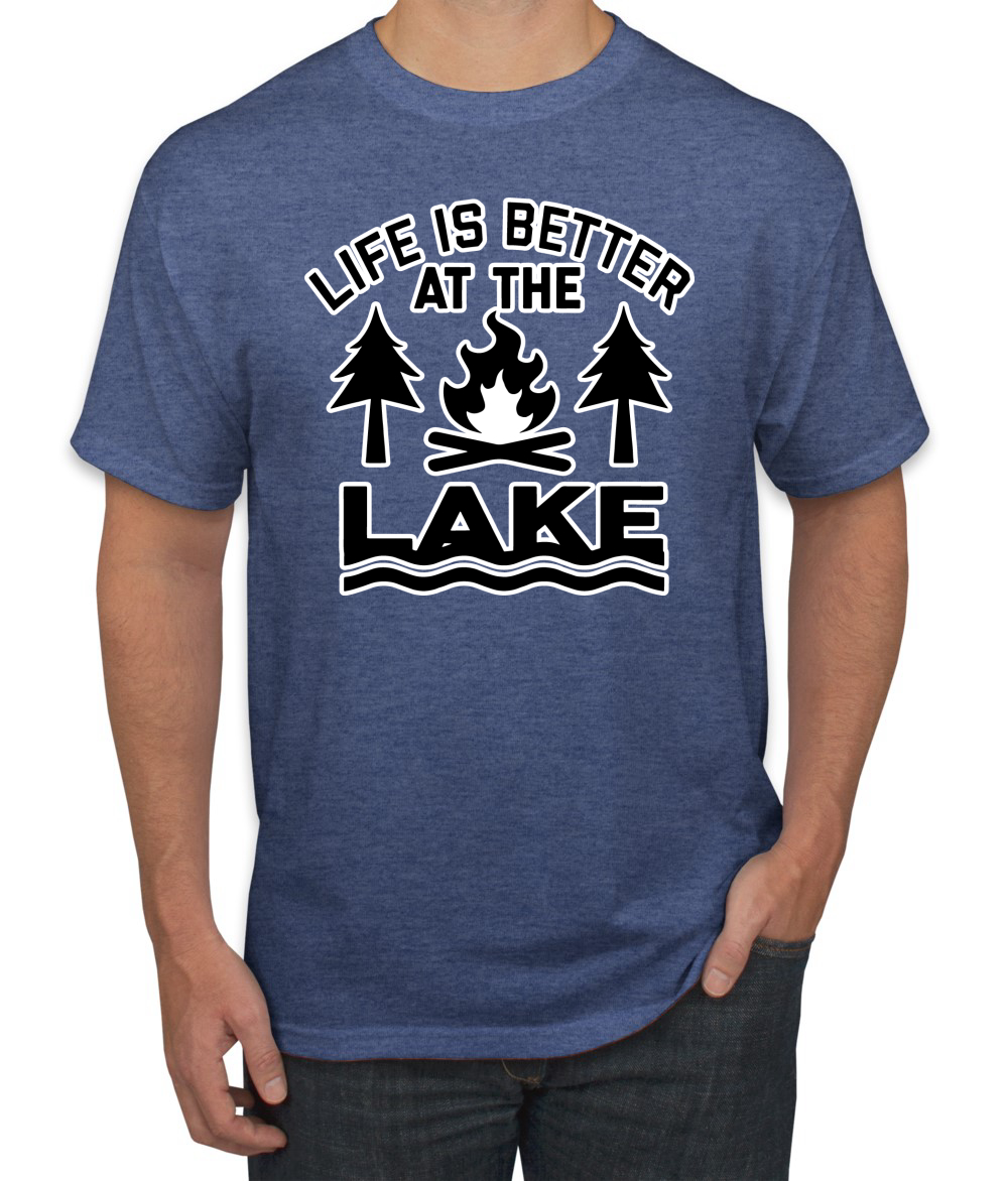 thumbnail 23  - Life is Better at the Lake Outdoors Inspirational Christian Men&#039;s T-Shirt