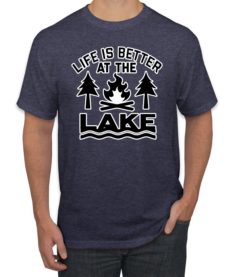 thumbnail 24  - Life is Better at the Lake Outdoors Inspirational Christian Men&#039;s T-Shirt