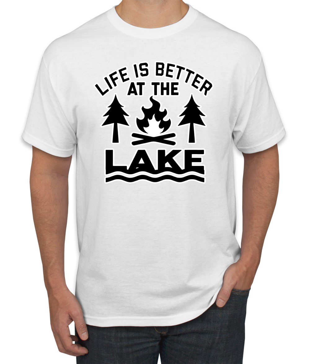 thumbnail 26  - Life is Better at the Lake Outdoors Inspirational Christian Men&#039;s T-Shirt
