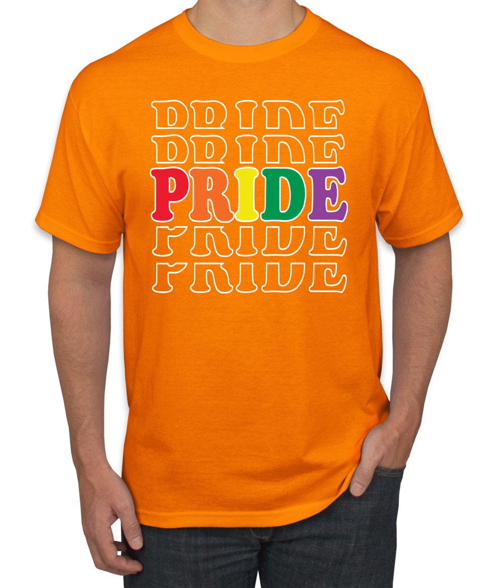 Camiseta gráfica Rainbow LGBTQ Orgullo Gay repetido LGBT Orgullo para hombres - Imagen 18 de 26