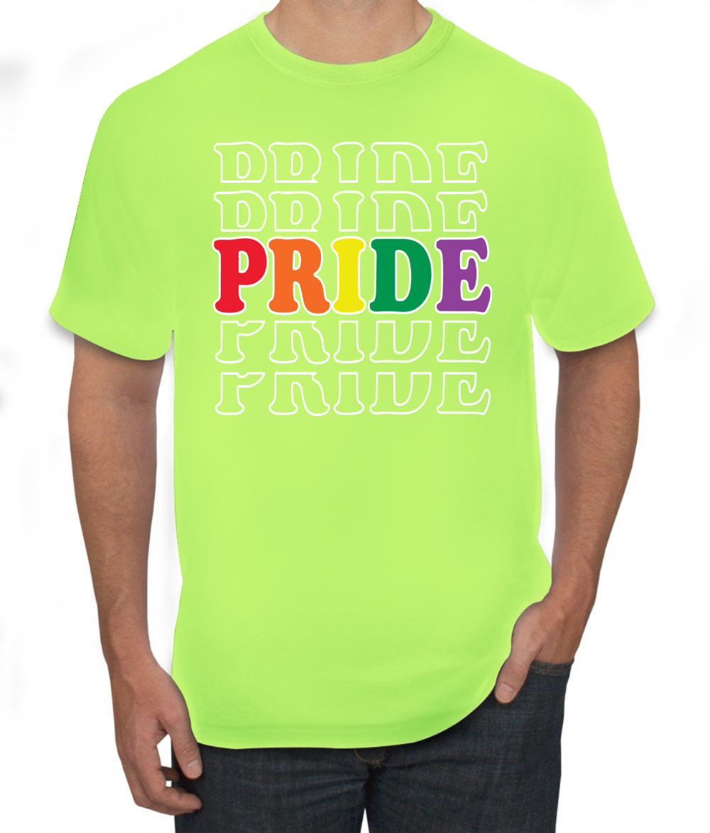 Camiseta gráfica Rainbow LGBTQ Orgullo Gay repetido LGBT Orgullo para hombres - Imagen 22 de 26