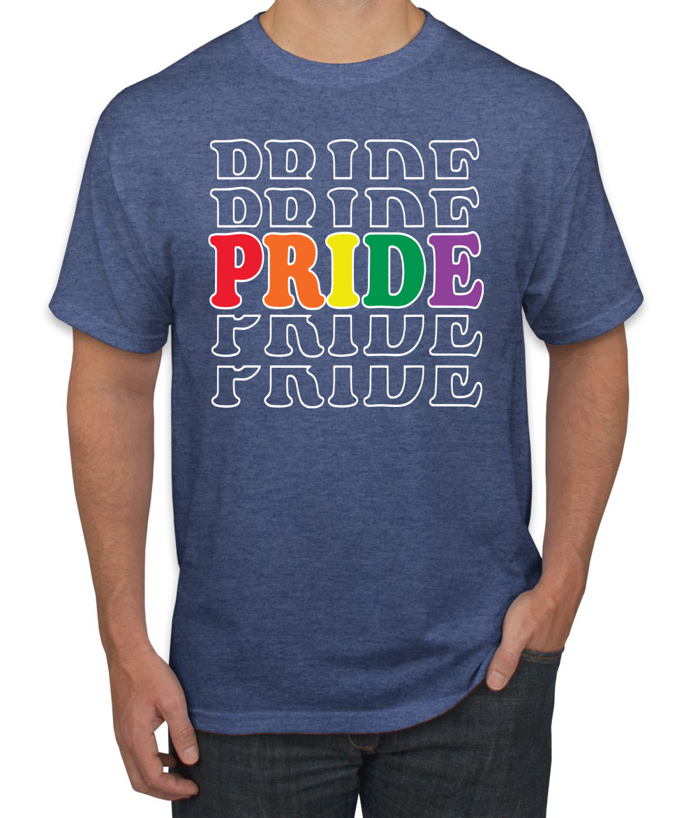 Camiseta gráfica Rainbow LGBTQ Orgullo Gay repetido LGBT Orgullo para hombres - Imagen 23 de 26