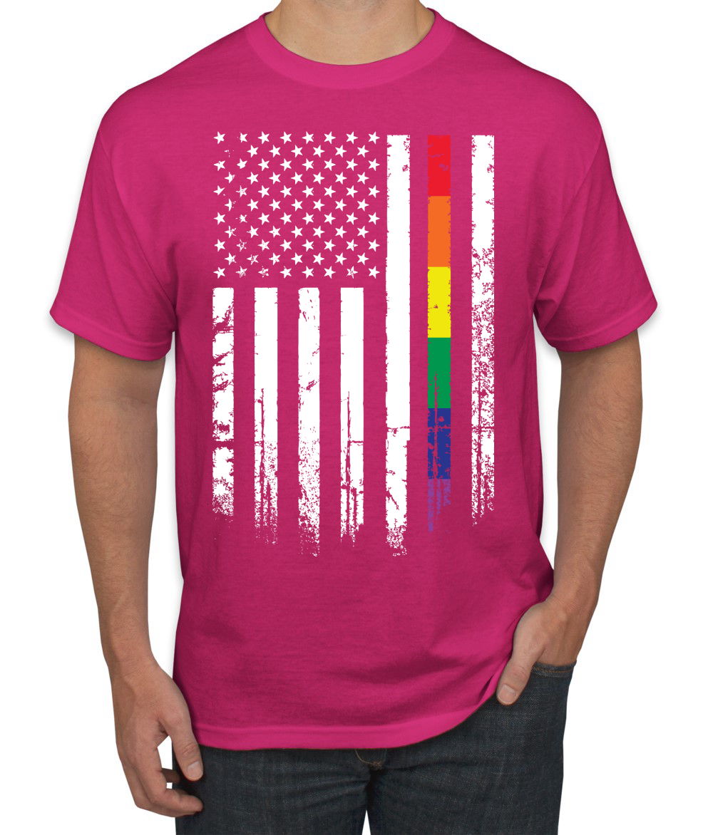 LGBT USA rainbow flag shirt - Limotees