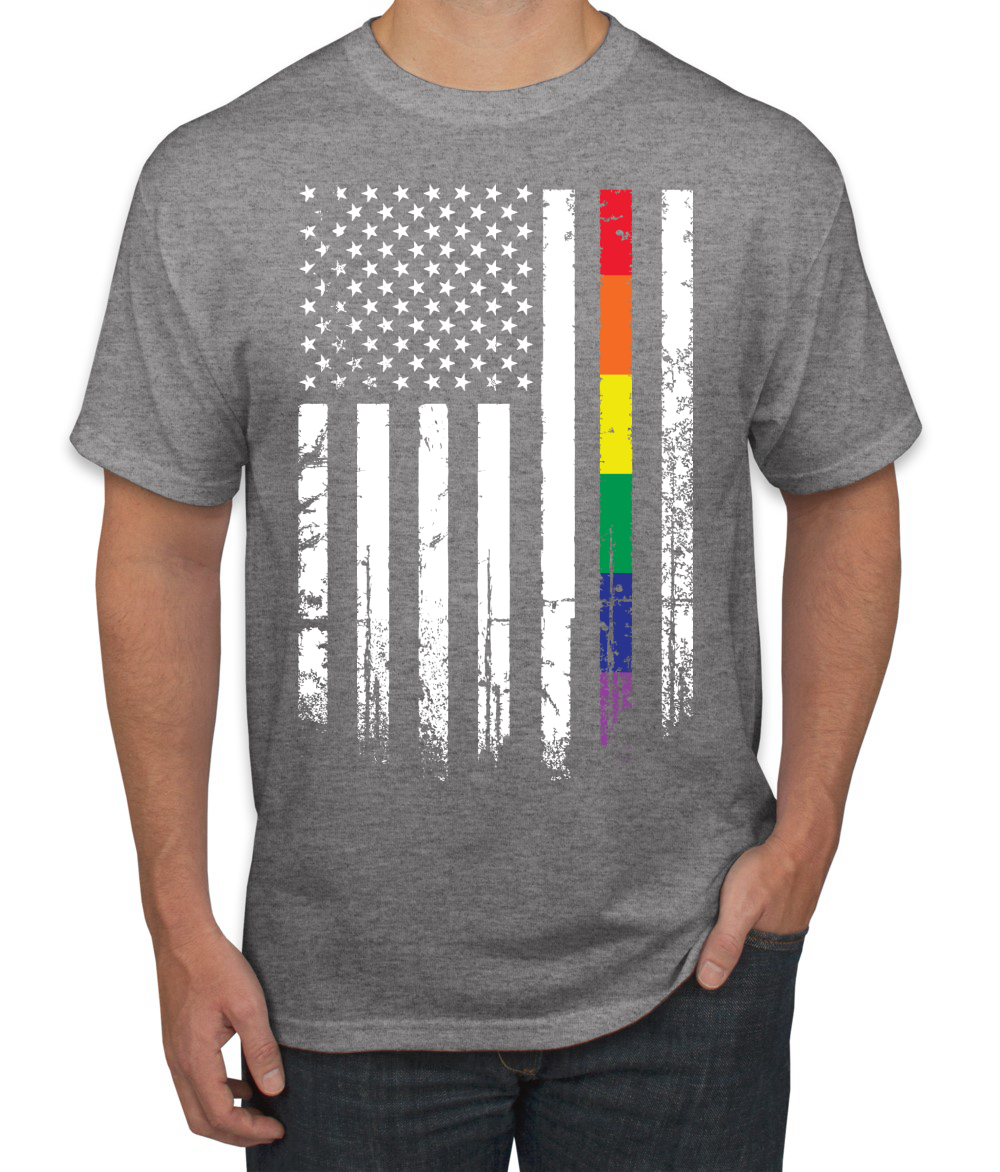 American Flag Pride Shirt, Rainbow