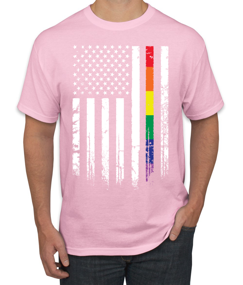 LGBT USA rainbow flag shirt - Limotees