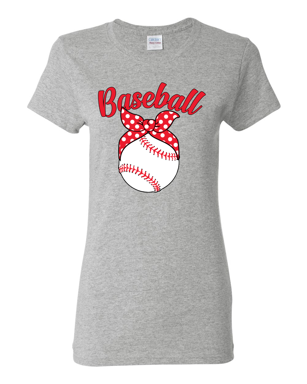 Cute Baseball Mom Ribbon Gift Women Graphic Shirt - Picture 5 of 10
