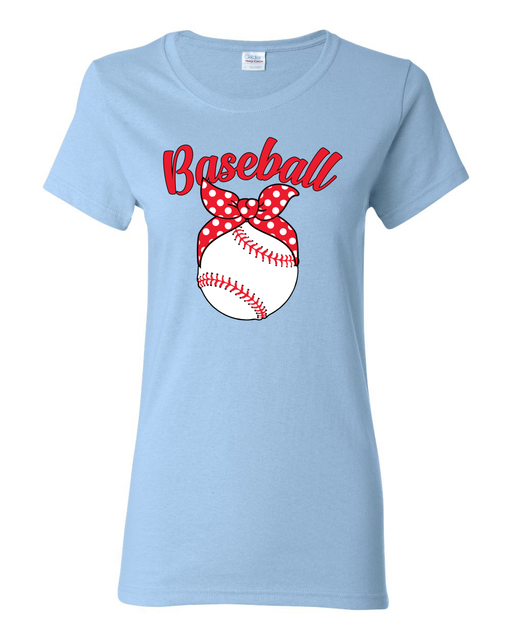 Cute Baseball Mom Ribbon Gift Women Graphic Shirt - Picture 10 of 10