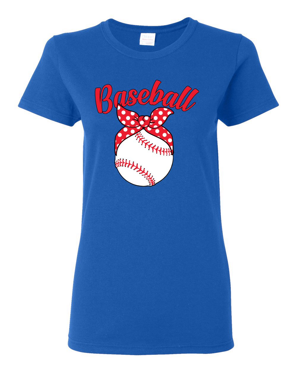 Cute Baseball Mom Ribbon Gift Women Graphic Shirt - Picture 9 of 10