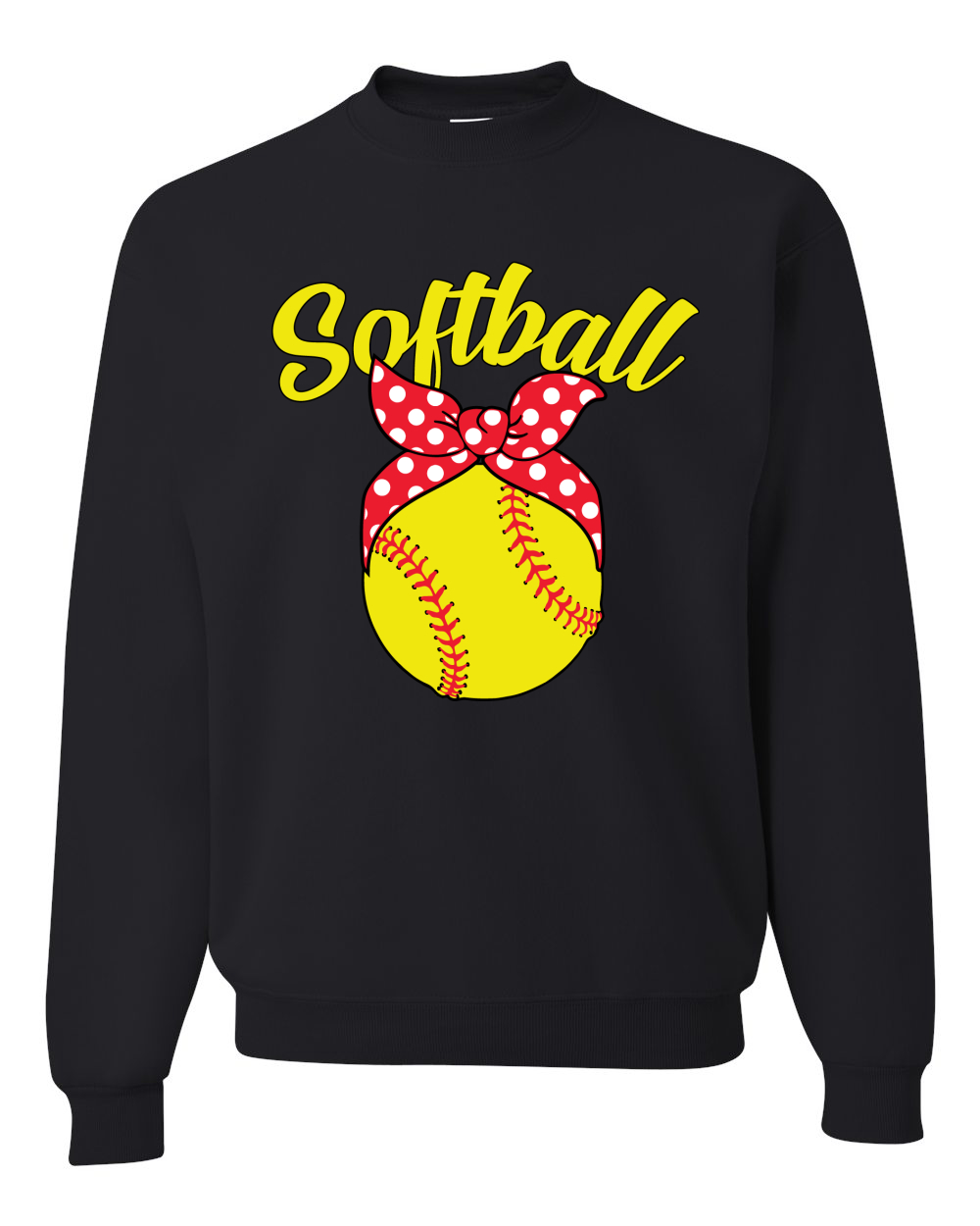 Adorable Cinta Arco Softbol Mamá Regalo Unisex Cuello Redondo Gráfica Sudadera - Imagen 3 de 14