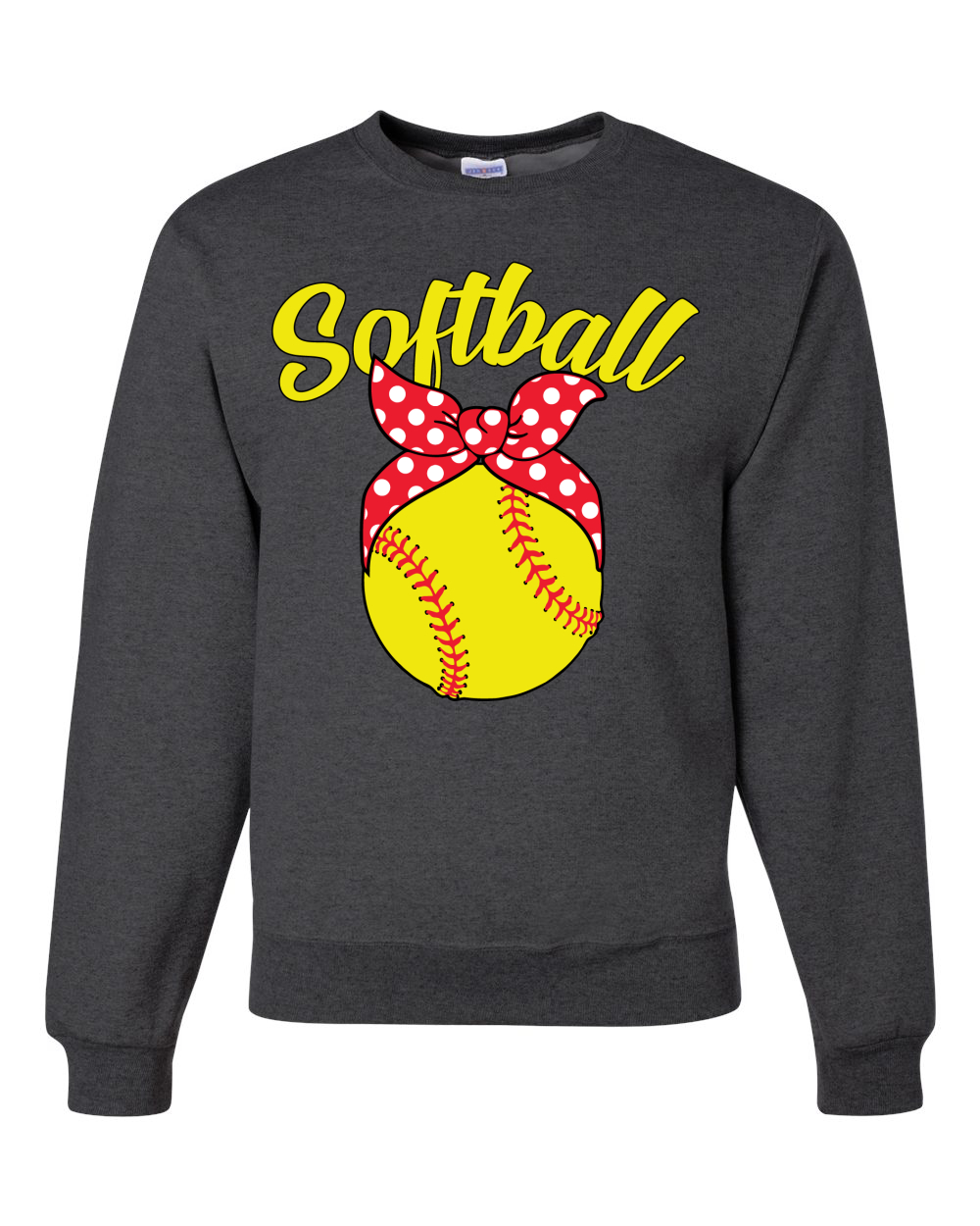Adorable Cinta Arco Softbol Mamá Regalo Unisex Cuello Redondo Gráfica Sudadera - Imagen 5 de 14