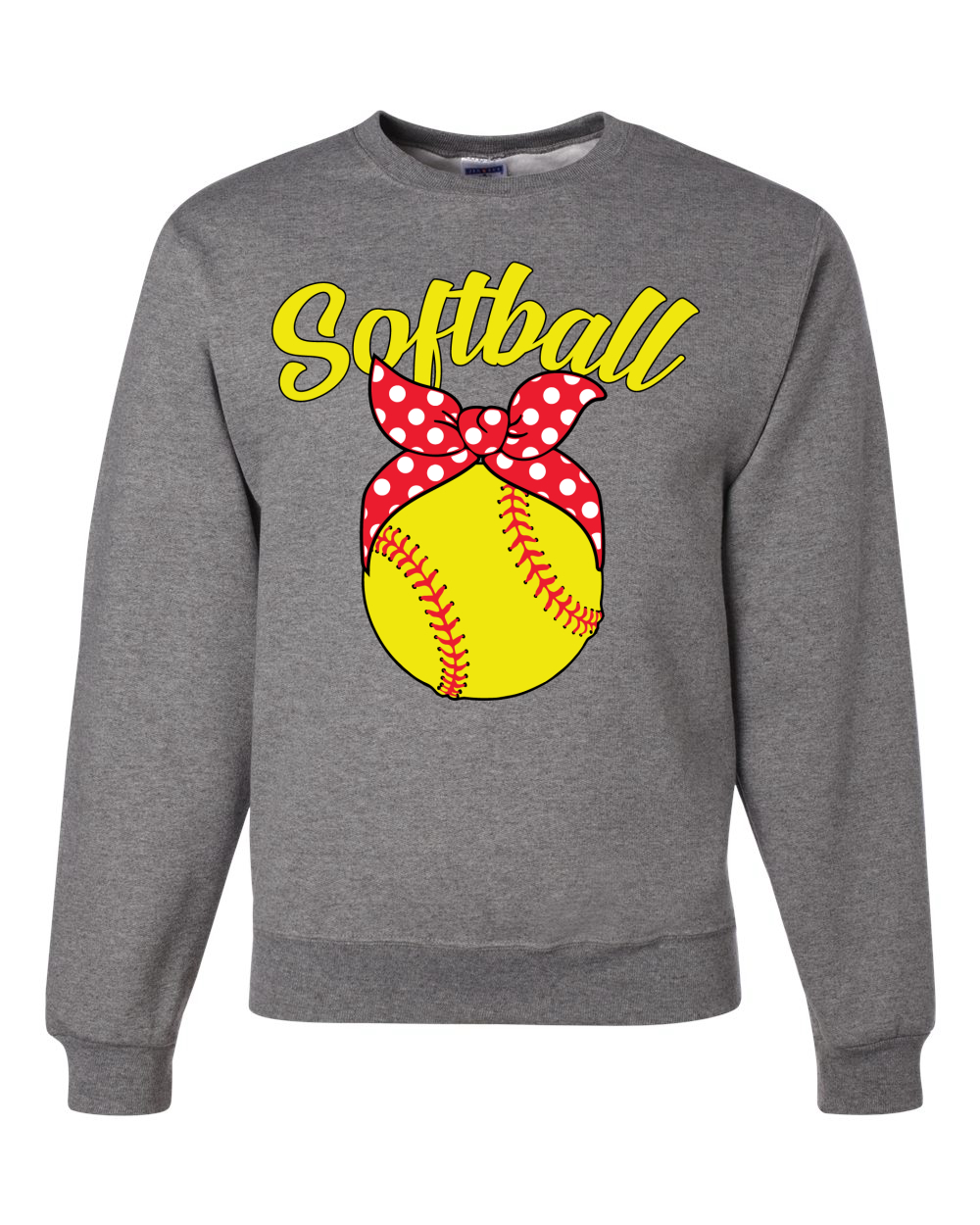 Adorable Cinta Arco Softbol Mamá Regalo Unisex Cuello Redondo Gráfica Sudadera - Imagen 6 de 14