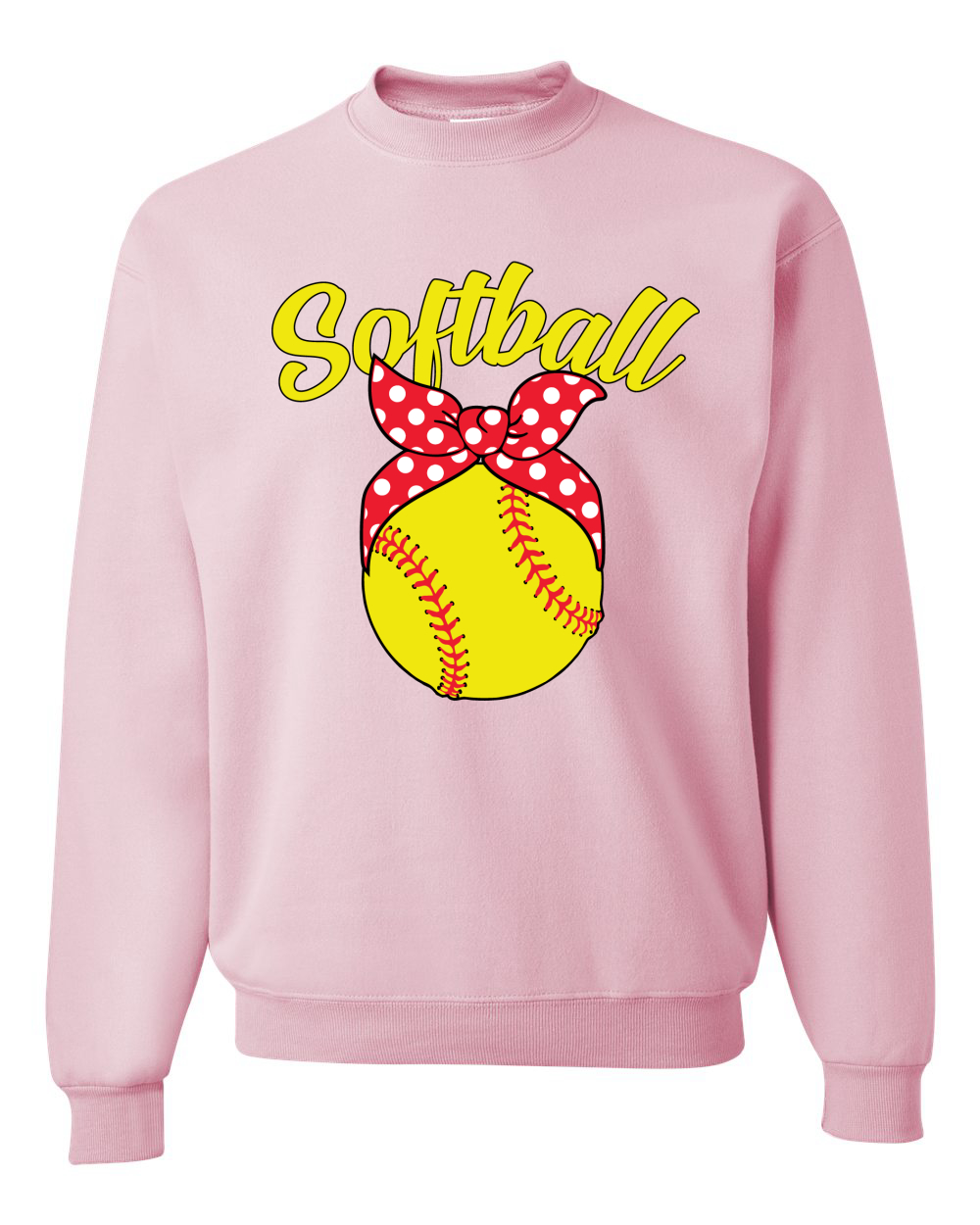 Adorable Cinta Arco Softbol Mamá Regalo Unisex Cuello Redondo Gráfica Sudadera - Imagen 7 de 14