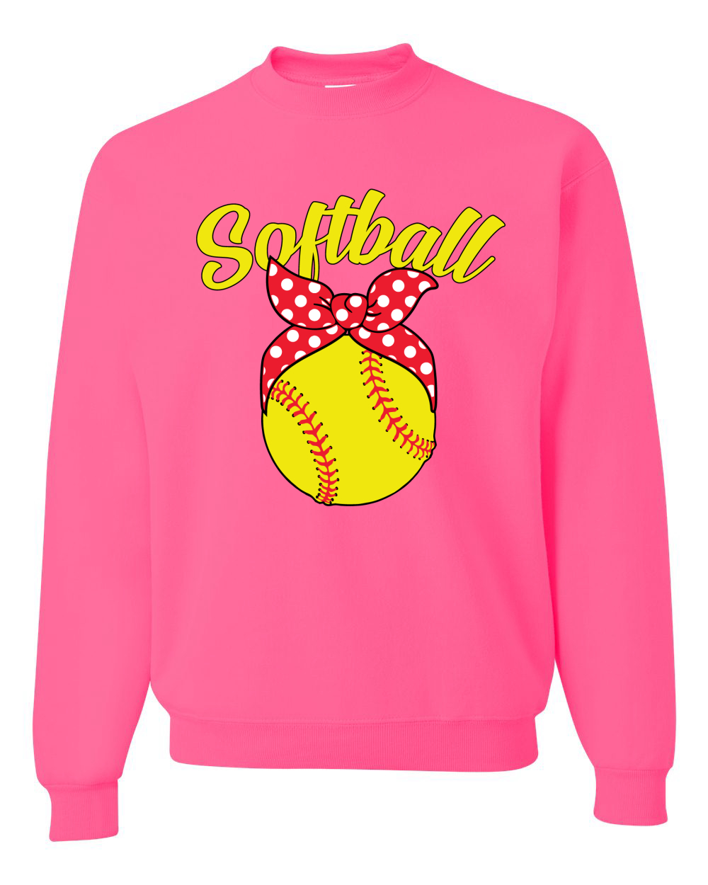 Adorable Cinta Arco Softbol Mamá Regalo Unisex Cuello Redondo Gráfica Sudadera - Imagen 9 de 14