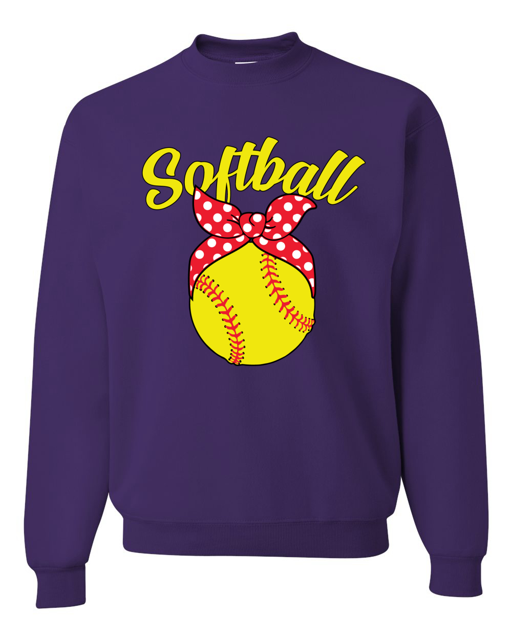 Adorable Cinta Arco Softbol Mamá Regalo Unisex Cuello Redondo Gráfica Sudadera - Imagen 10 de 14