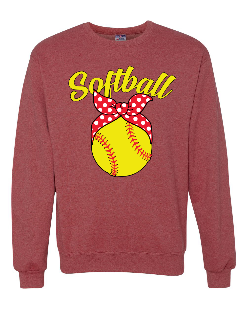 Adorable Cinta Arco Softbol Mamá Regalo Unisex Cuello Redondo Gráfica Sudadera - Imagen 14 de 14