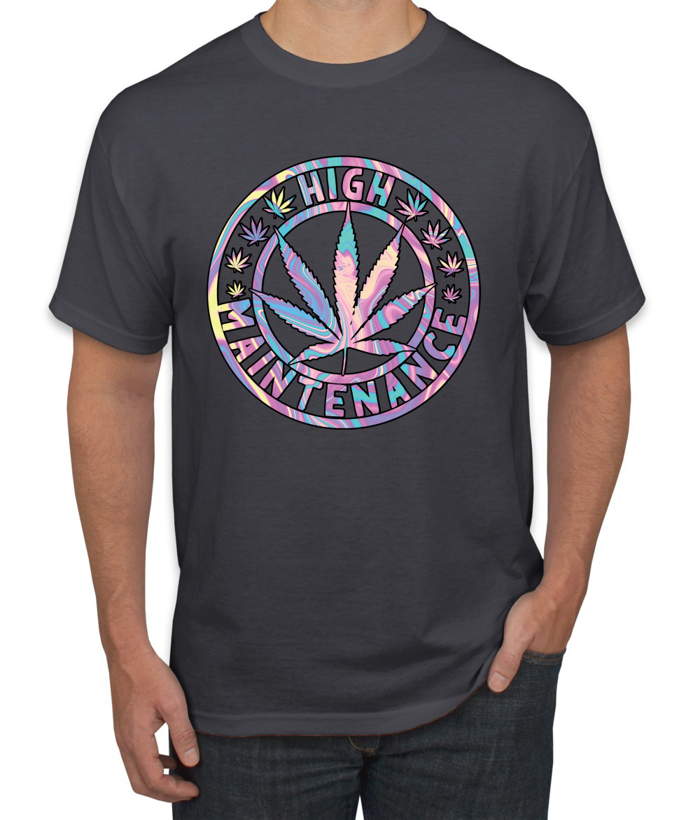 Camiseta de alto mantenimiento Weed Cannabis 420 THC tinte para fumar marihuana marihuana para hombre - Imagen 4 de 26