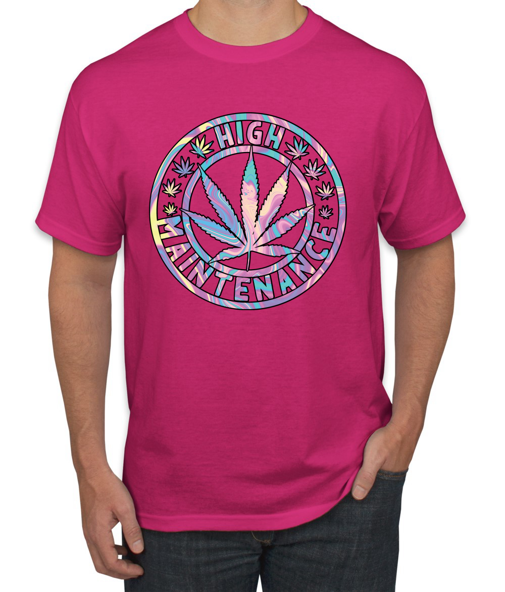 Camiseta de alto mantenimiento Weed Cannabis 420 THC tinte para fumar marihuana marihuana para hombre - Imagen 6 de 26