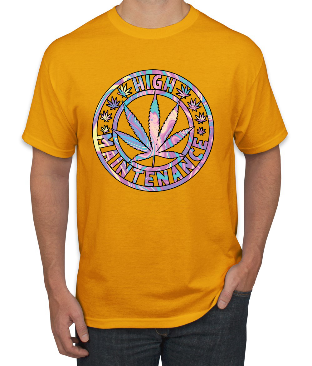 Camiseta de alto mantenimiento Weed Cannabis 420 THC tinte para fumar marihuana marihuana para hombre - Imagen 7 de 26