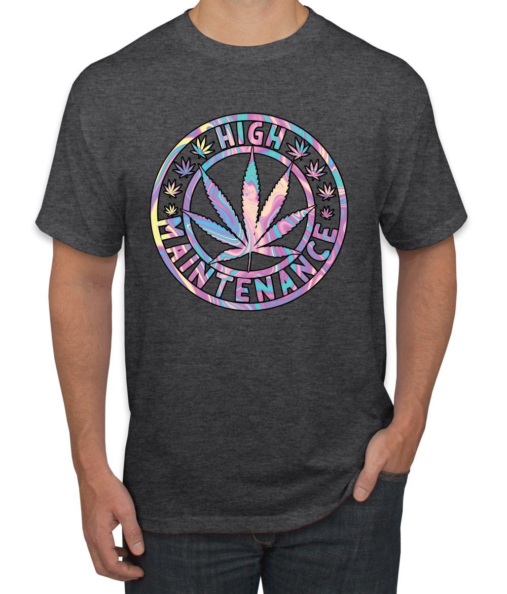 Camiseta de alto mantenimiento Weed Cannabis 420 THC tinte para fumar marihuana marihuana para hombre - Imagen 8 de 26