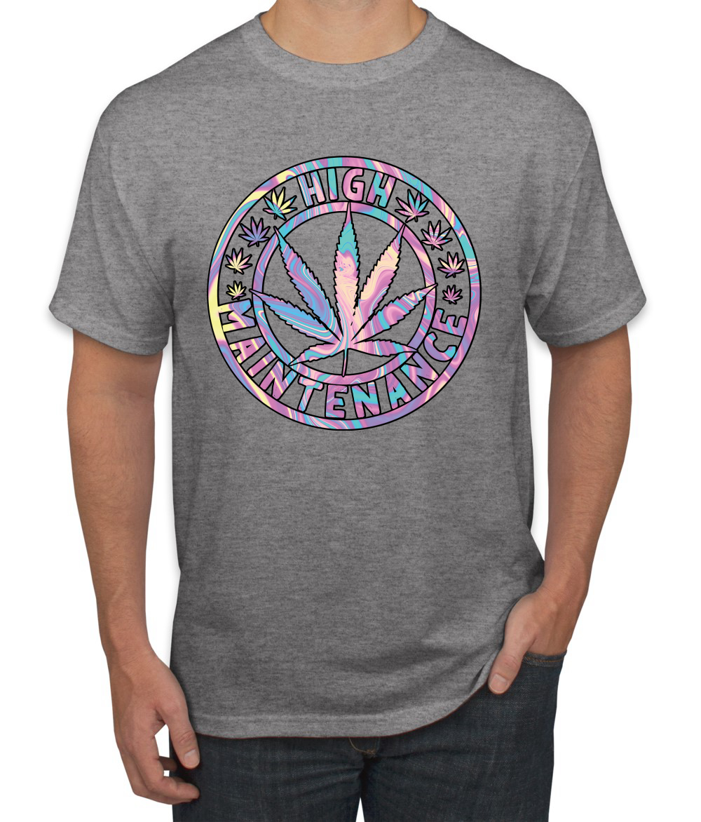 Camiseta de alto mantenimiento Weed Cannabis 420 THC tinte para fumar marihuana marihuana para hombre - Imagen 9 de 26