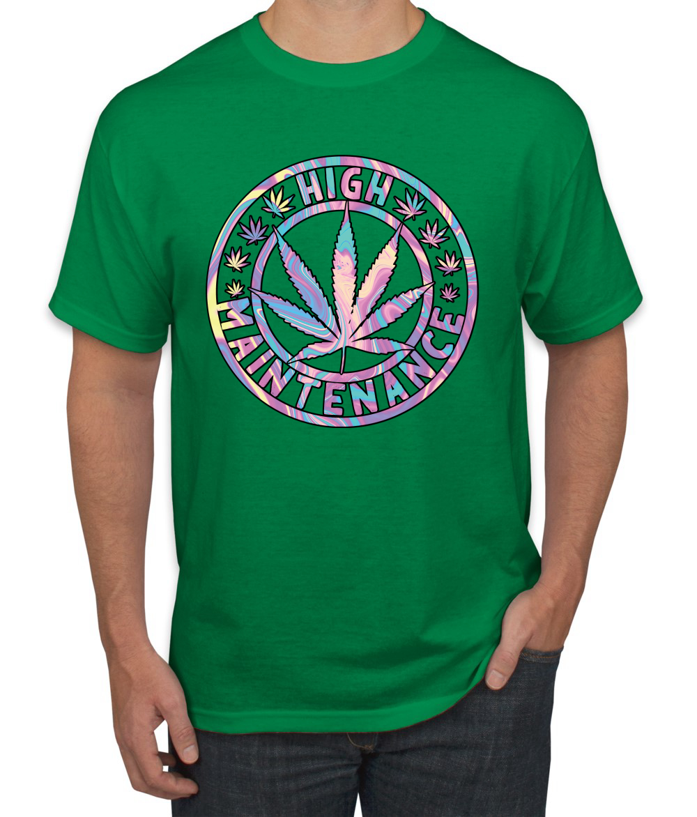 Camiseta de alto mantenimiento Weed Cannabis 420 THC tinte para fumar marihuana marihuana para hombre - Imagen 10 de 26