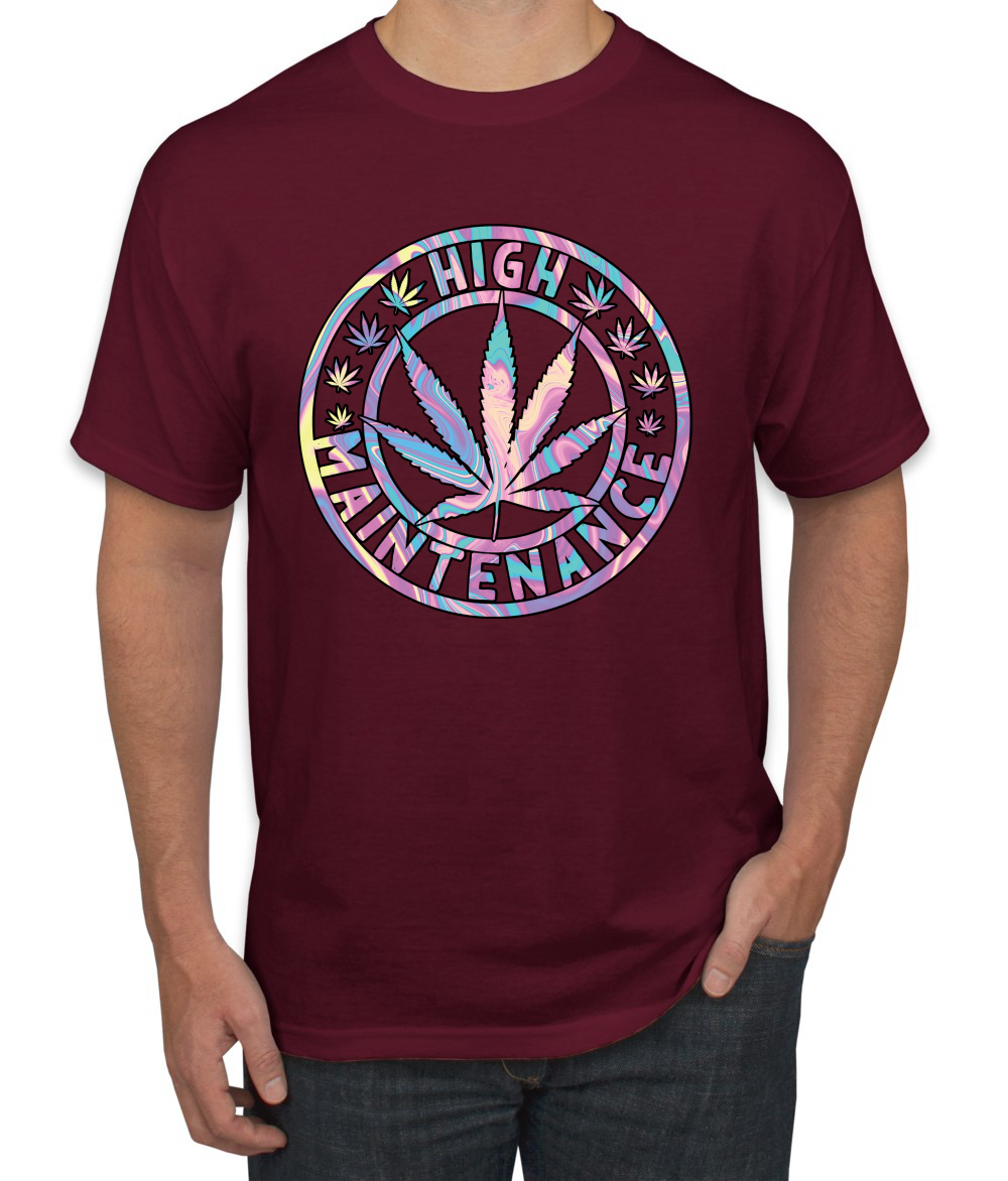 Camiseta de alto mantenimiento Weed Cannabis 420 THC tinte para fumar marihuana marihuana para hombre - Imagen 14 de 26