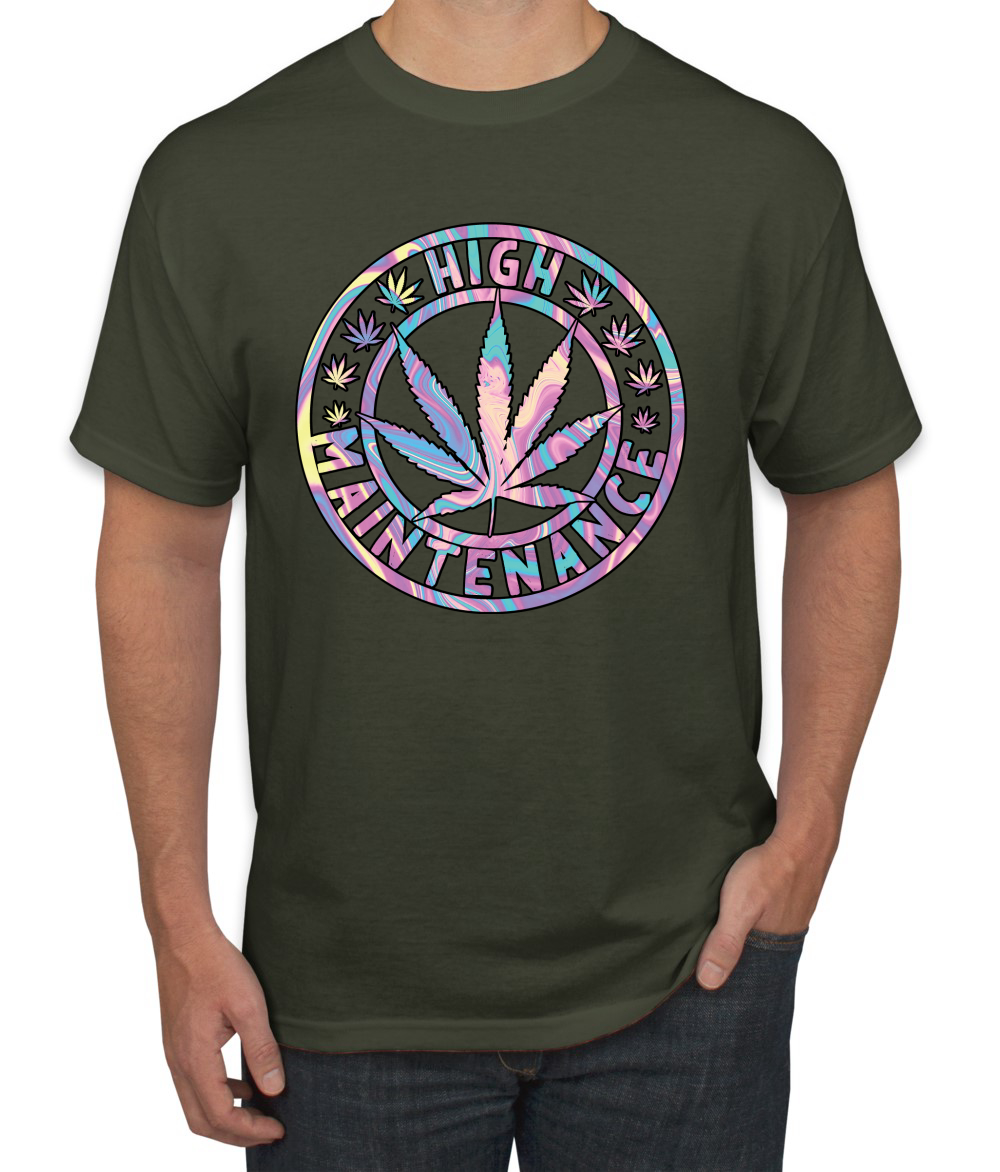 Camiseta de alto mantenimiento Weed Cannabis 420 THC tinte para fumar marihuana marihuana para hombre - Imagen 15 de 26
