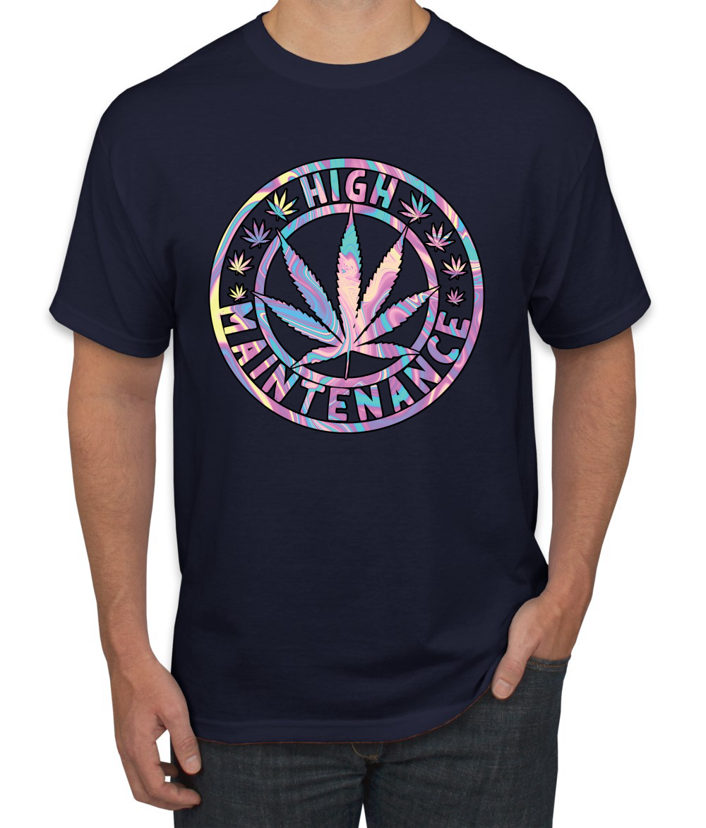 Camiseta de alto mantenimiento Weed Cannabis 420 THC tinte para fumar marihuana marihuana para hombre - Imagen 16 de 26