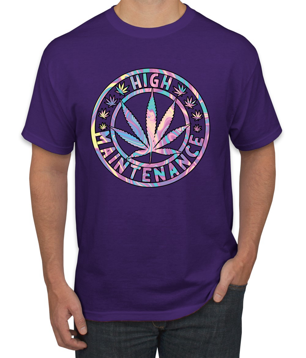 Camiseta de alto mantenimiento Weed Cannabis 420 THC tinte para fumar marihuana marihuana para hombre - Imagen 19 de 26