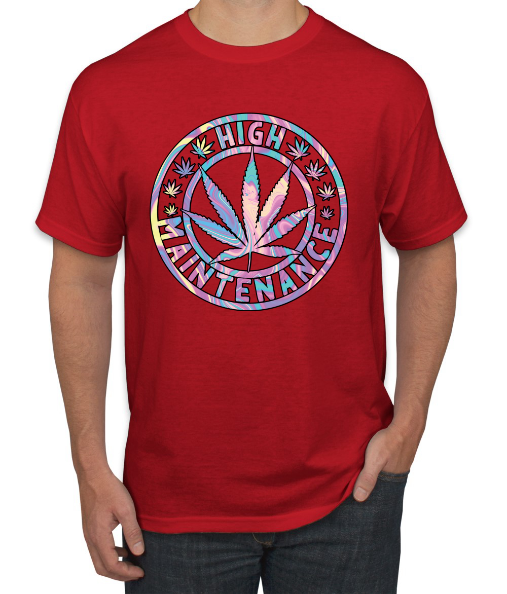 Camiseta de alto mantenimiento Weed Cannabis 420 THC tinte para fumar marihuana marihuana para hombre - Imagen 20 de 26