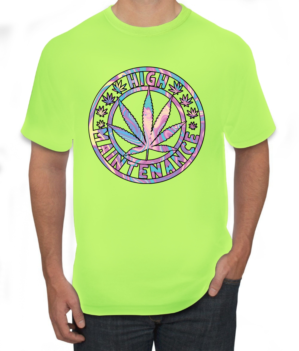 Camiseta de alto mantenimiento Weed Cannabis 420 THC tinte para fumar marihuana marihuana para hombre - Imagen 22 de 26