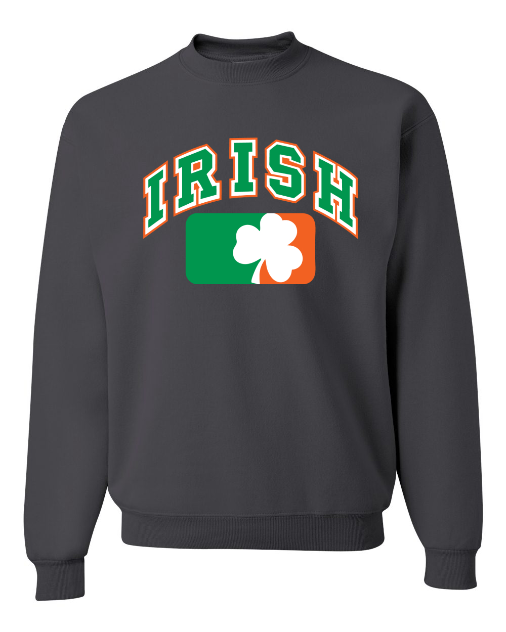 Irish Clover Leaf Flag St. Patricks Day Unisex Crewneck Sweatshirt