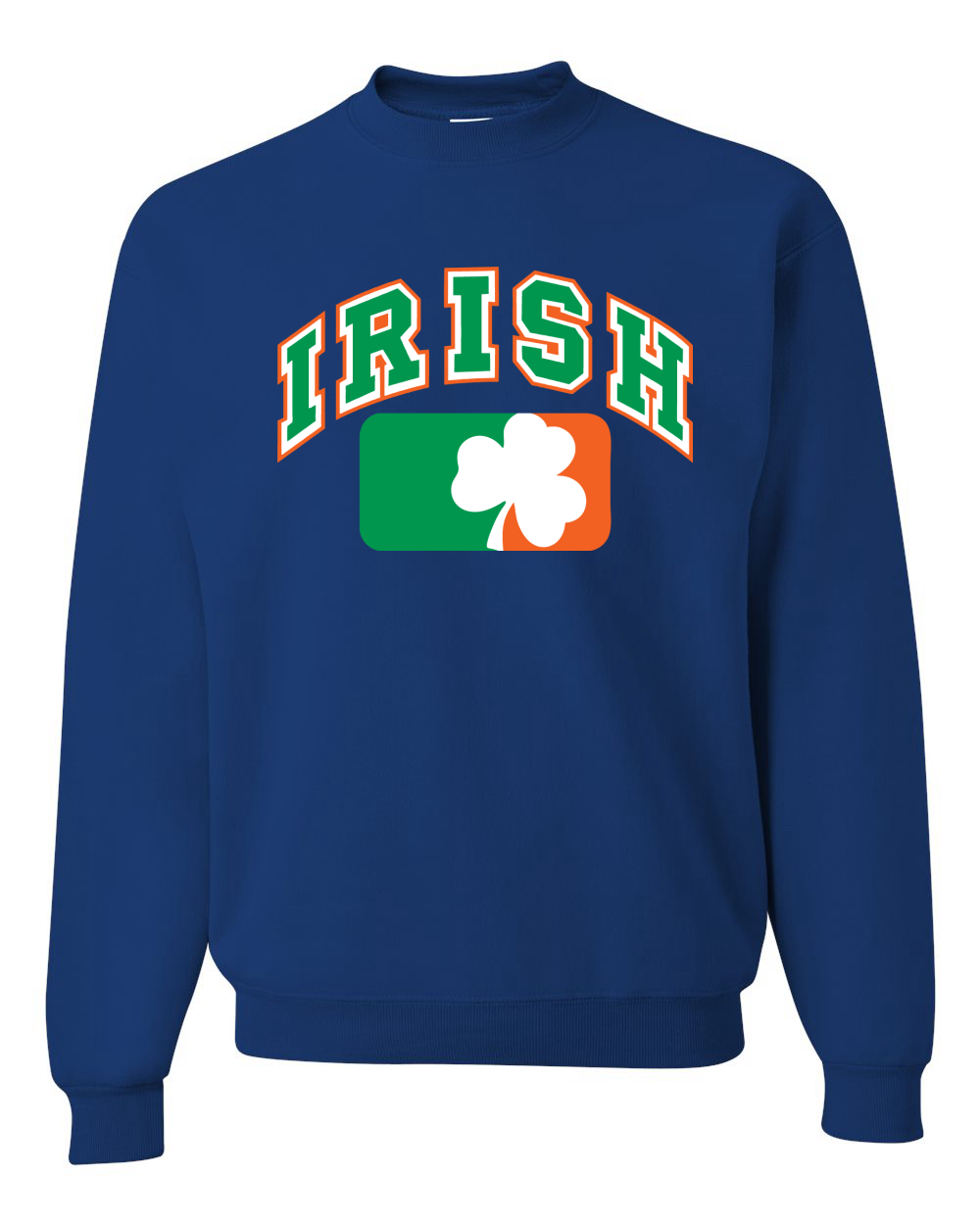 Irish Clover Leaf Flag St. Patricks Day Unisex Crewneck Sweatshirt