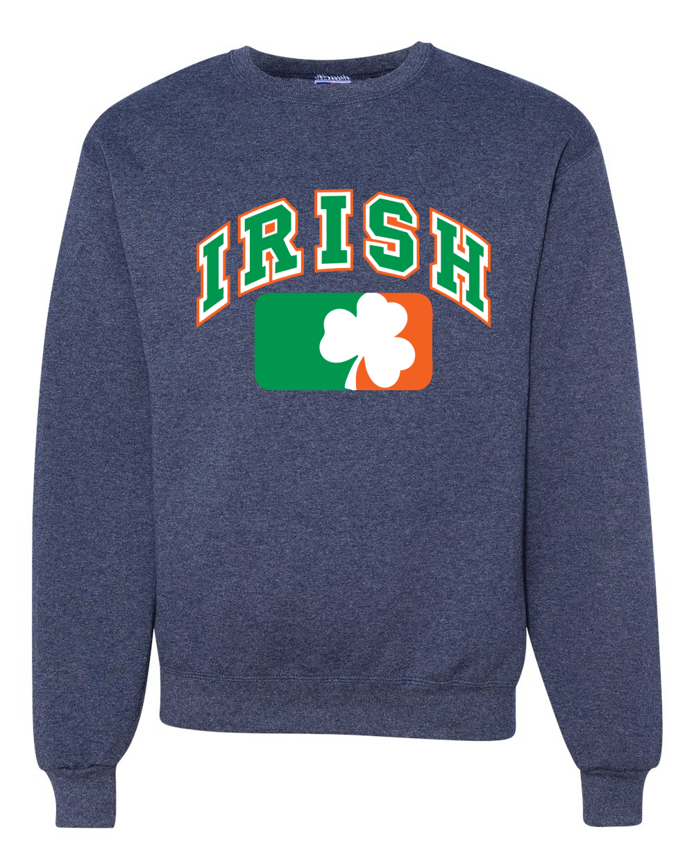 Irish Clover Leaf Flag St. Patricks Day Unisex Crewneck Sweatshirt