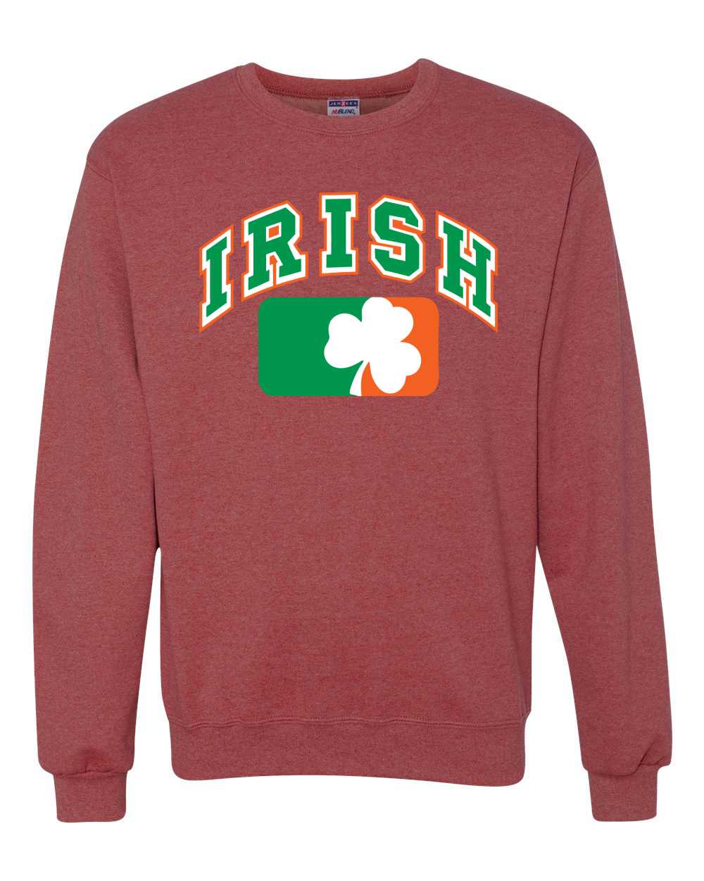 Irish Clover Leaf Flag St. Patricks Day Unisex Crewneck Sweatshirt