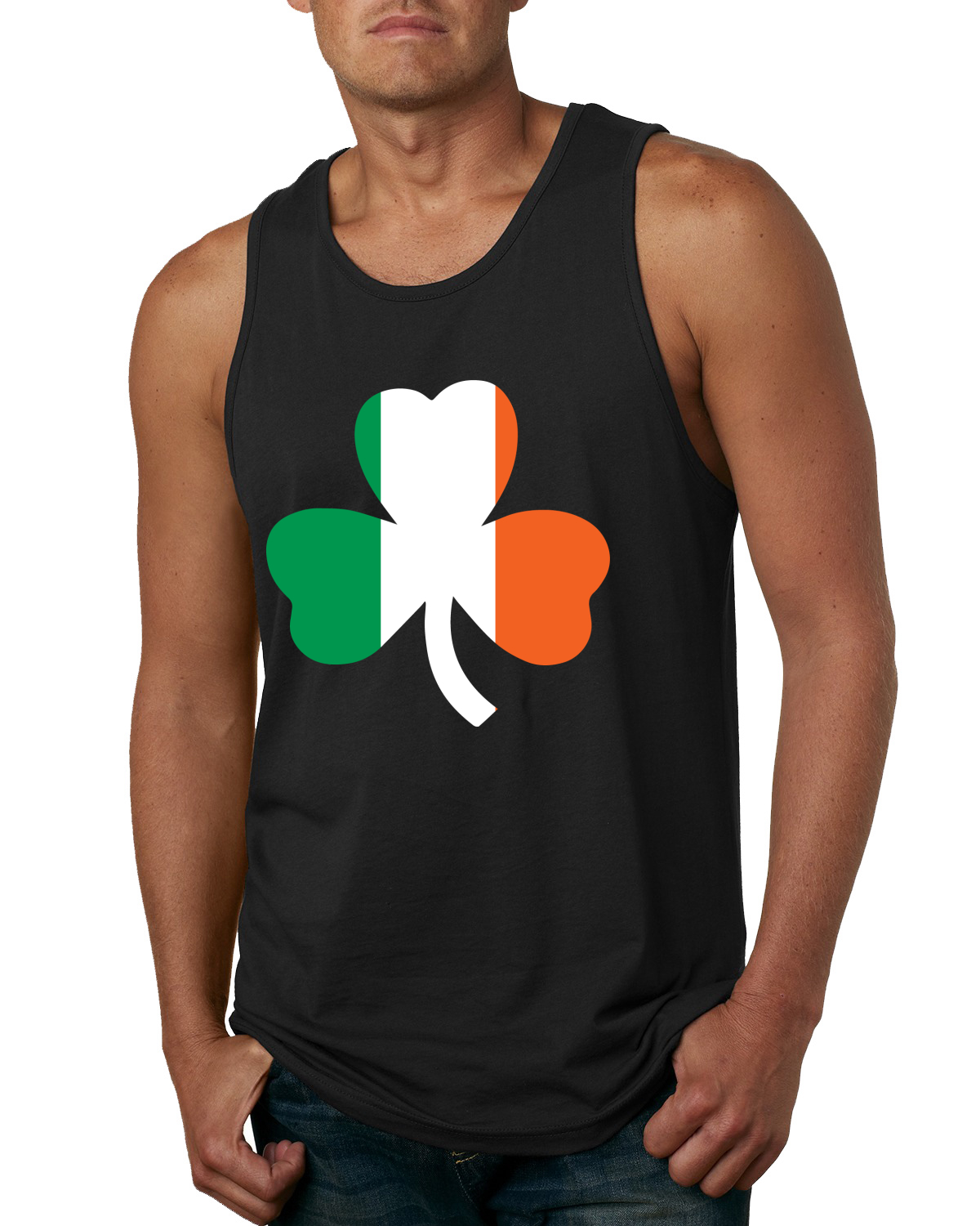 Camiseta sin mangas Irish Flag Shamrocks St. Patricks Day para hombre - Imagen 3 de 9