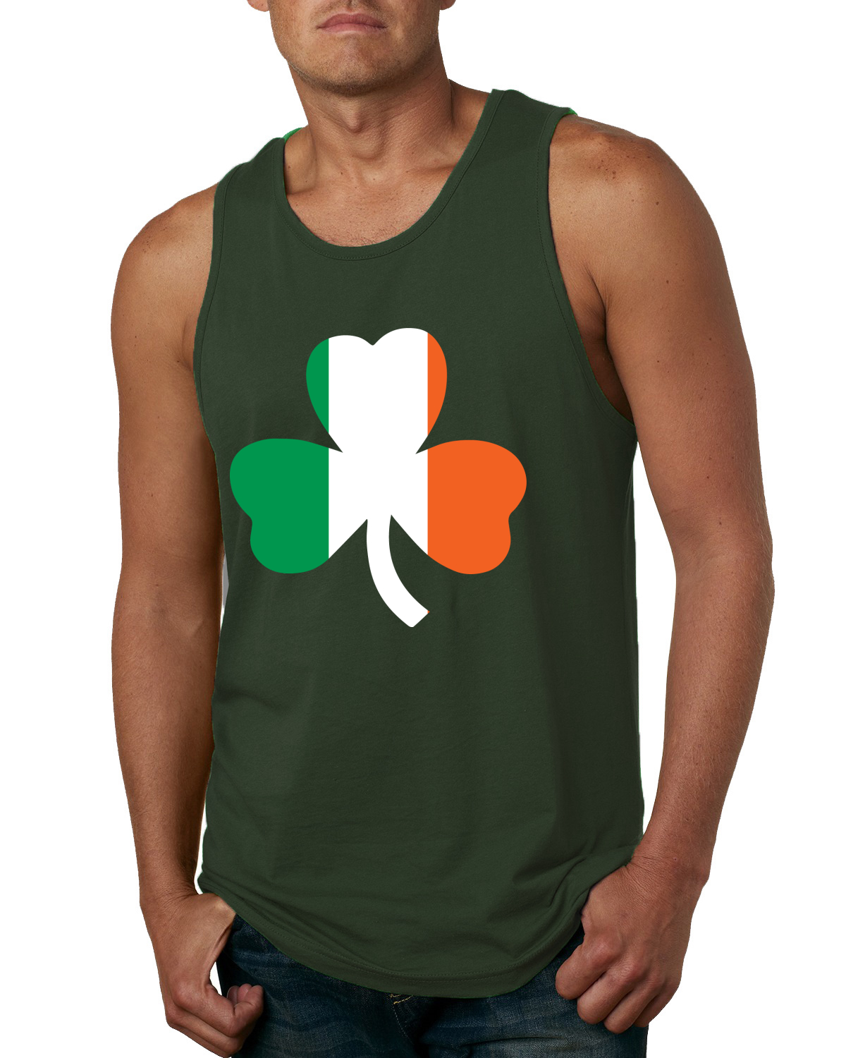 Camiseta sin mangas Irish Flag Shamrocks St. Patricks Day para hombre - Imagen 4 de 9