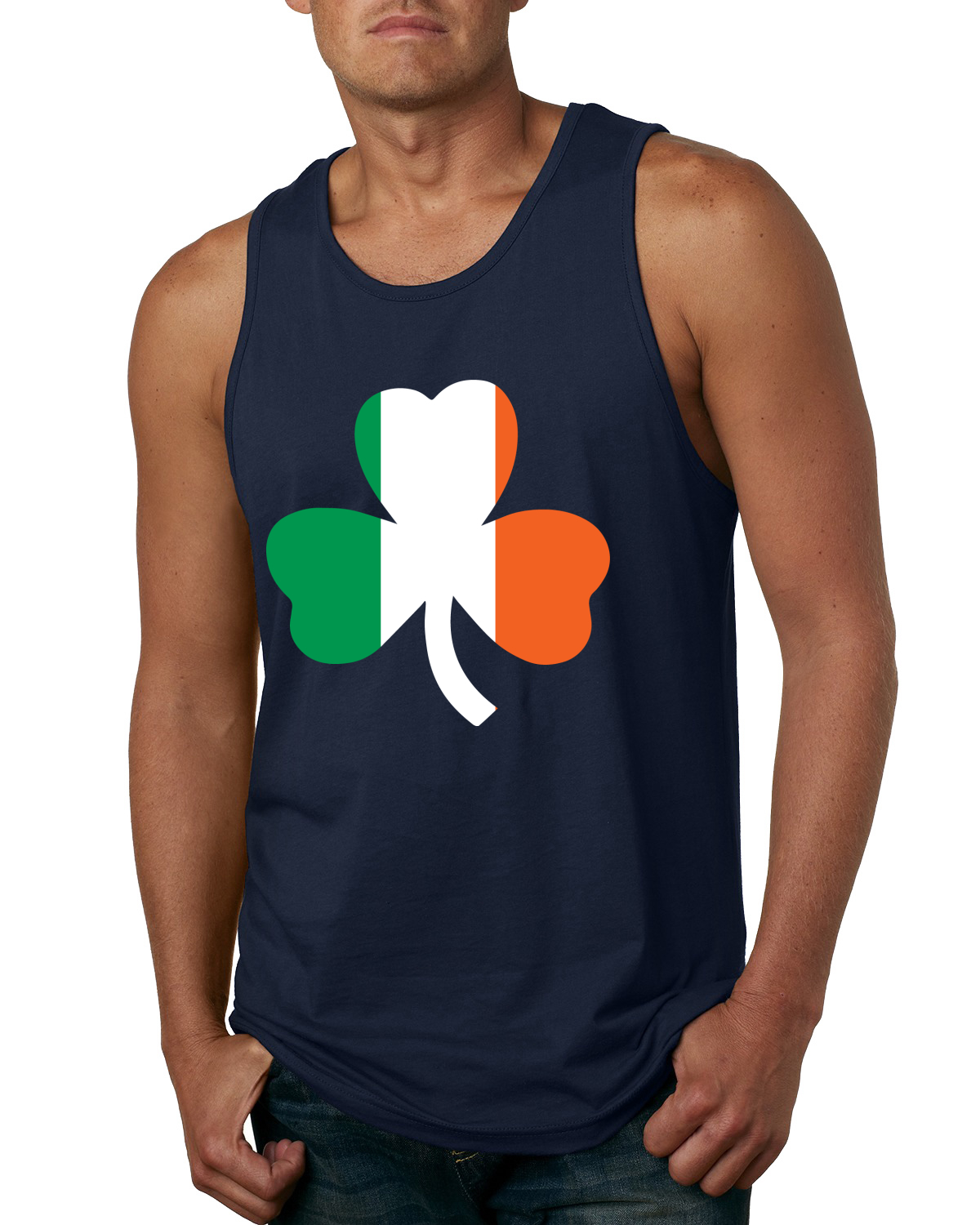 Camiseta sin mangas Irish Flag Shamrocks St. Patricks Day para hombre - Imagen 6 de 9