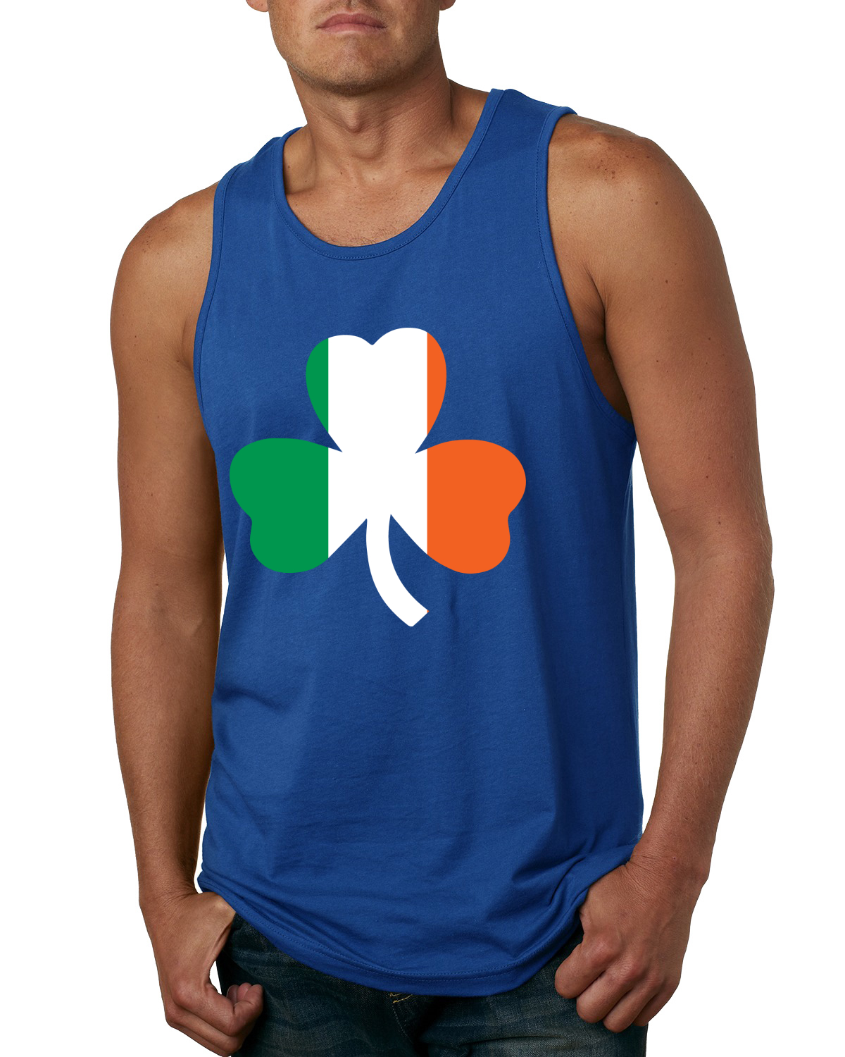 Camiseta sin mangas Irish Flag Shamrocks St. Patricks Day para hombre - Imagen 8 de 9