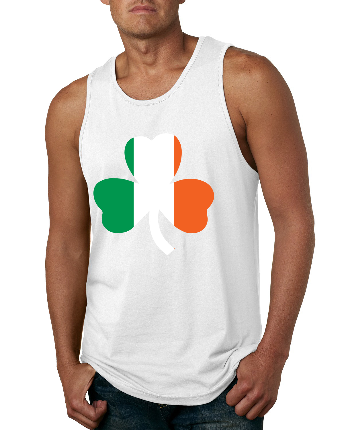 Camiseta sin mangas Irish Flag Shamrocks St. Patricks Day para hombre - Imagen 9 de 9
