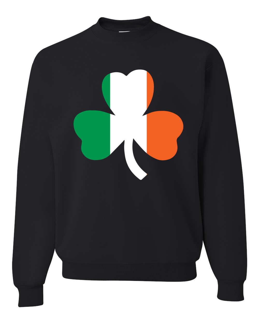 Irish Flag Shamrocks St. Patricks Day Unisex Crewneck Sweatshirt - Picture 3 of 22
