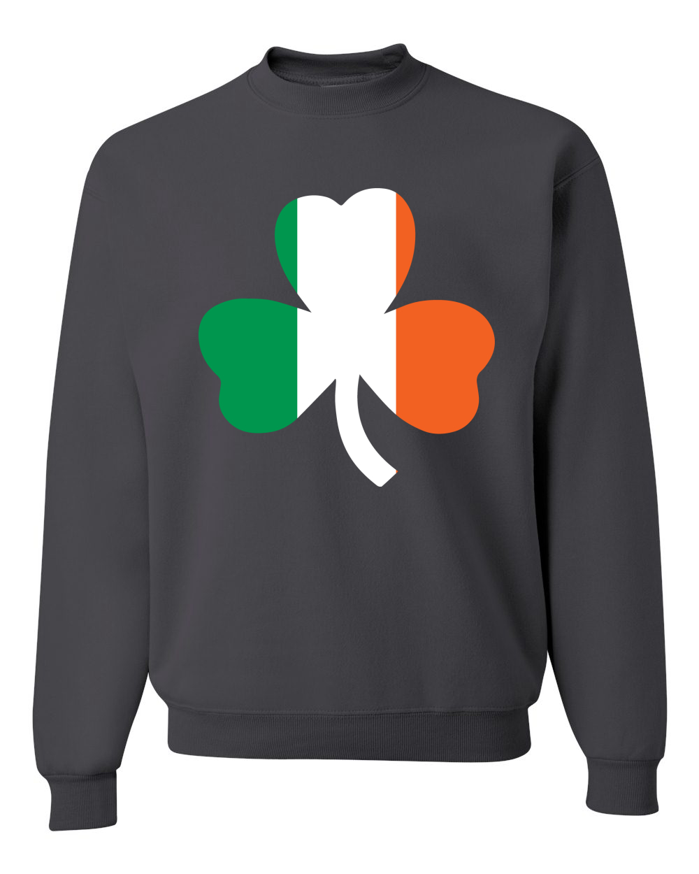 Irish Flag Shamrocks St. Patricks Day Unisex Crewneck Sweatshirt - Picture 4 of 22