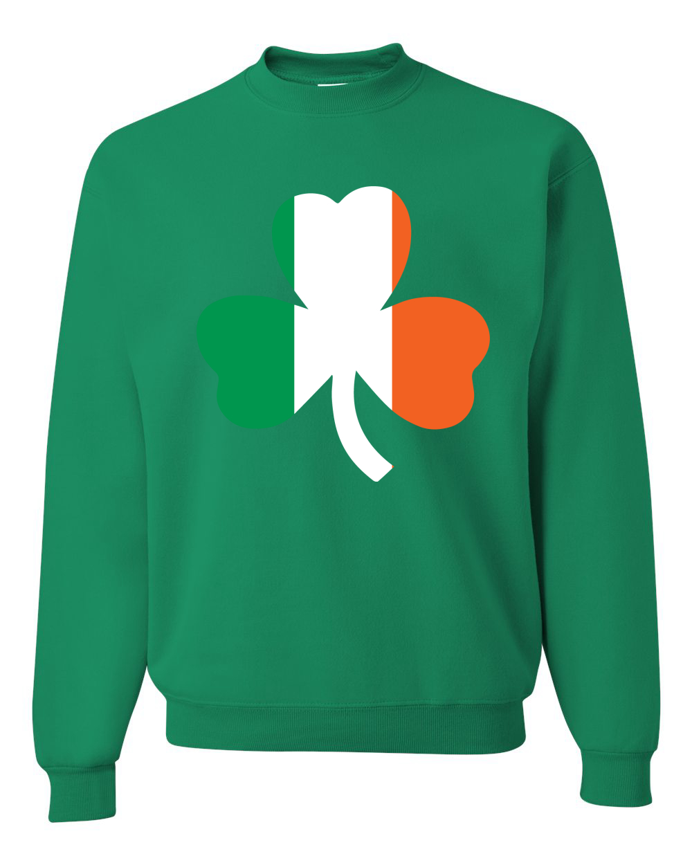Irish Flag Shamrocks St. Patricks Day Unisex Crewneck Sweatshirt - Picture 9 of 22