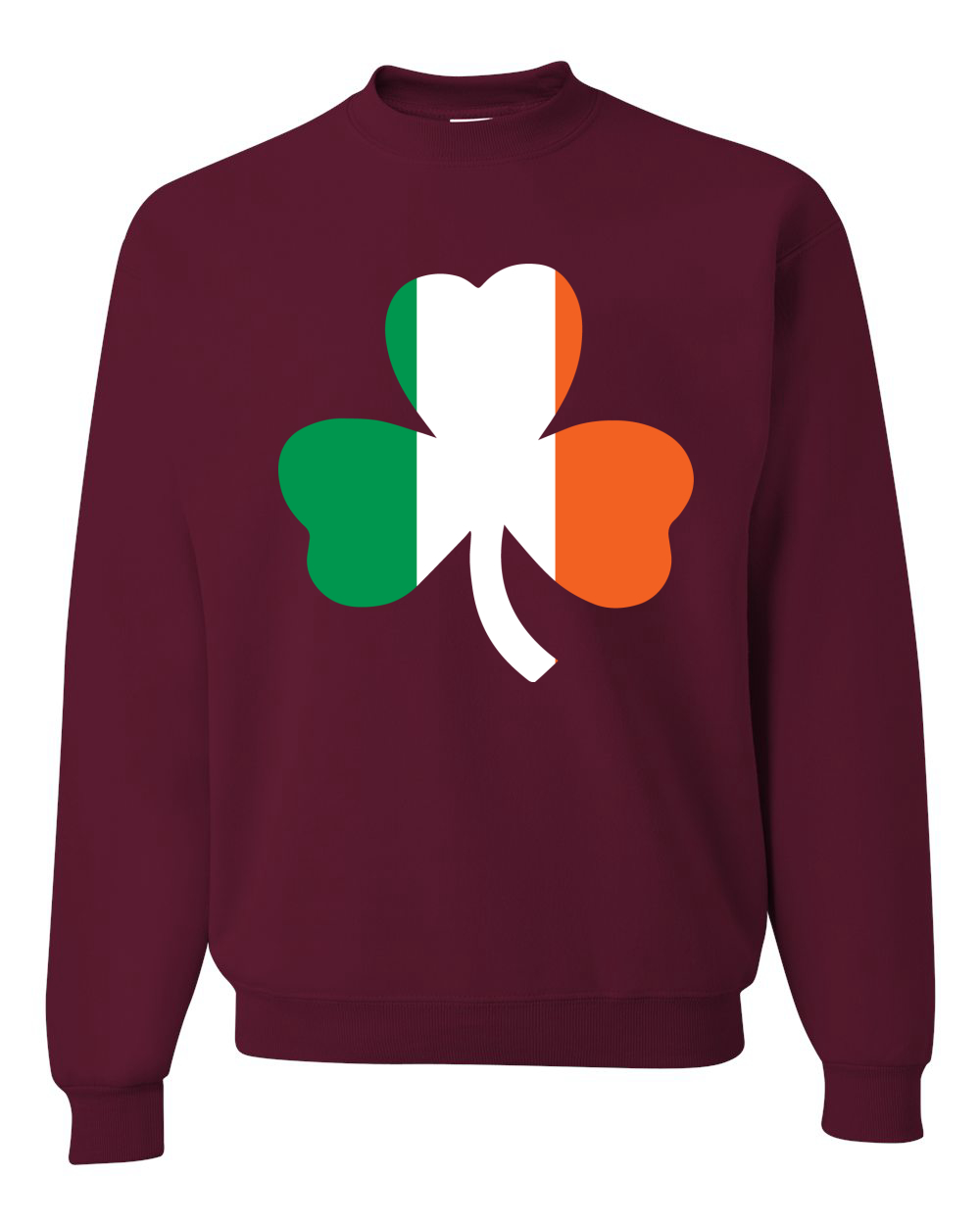 Irish Flag Shamrocks St. Patricks Day Unisex Crewneck Sweatshirt - Picture 11 of 22