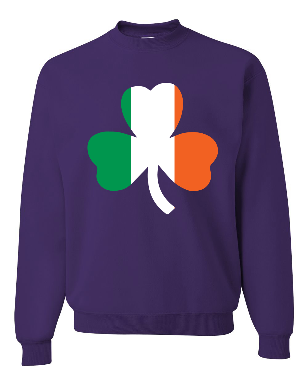 Irish Flag Shamrocks St. Patricks Day Unisex Crewneck Sweatshirt - Picture 14 of 22