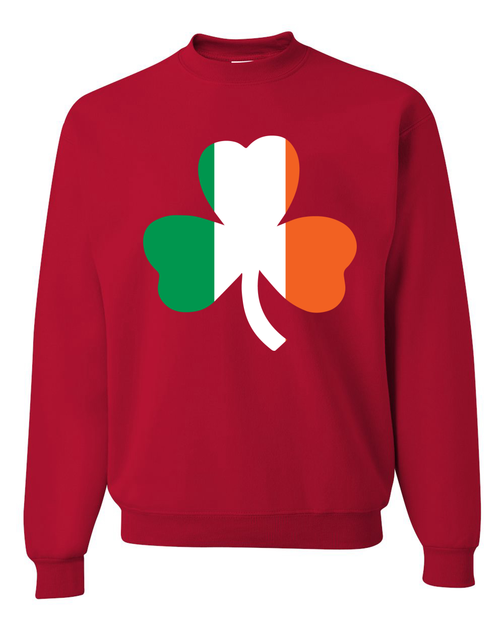 Irish Flag Shamrocks St. Patricks Day Unisex Crewneck Sweatshirt - Picture 15 of 22