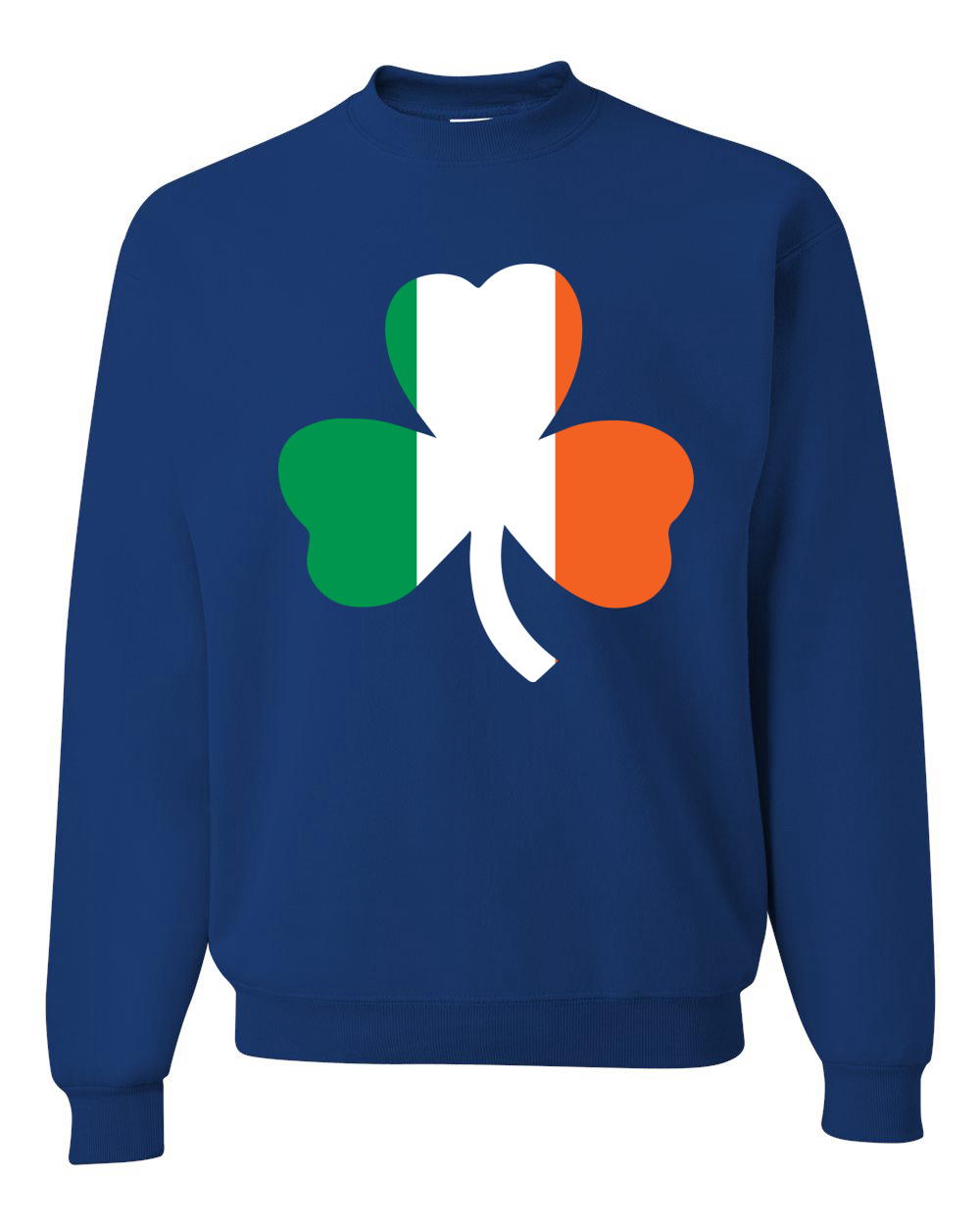 Irish Flag Shamrocks St. Patricks Day Unisex Crewneck Sweatshirt - Picture 16 of 22