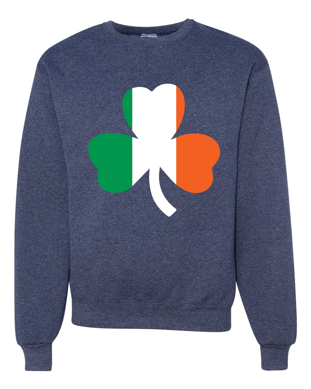 Irish Flag Shamrocks St. Patricks Day Unisex Crewneck Sweatshirt - Picture 18 of 22