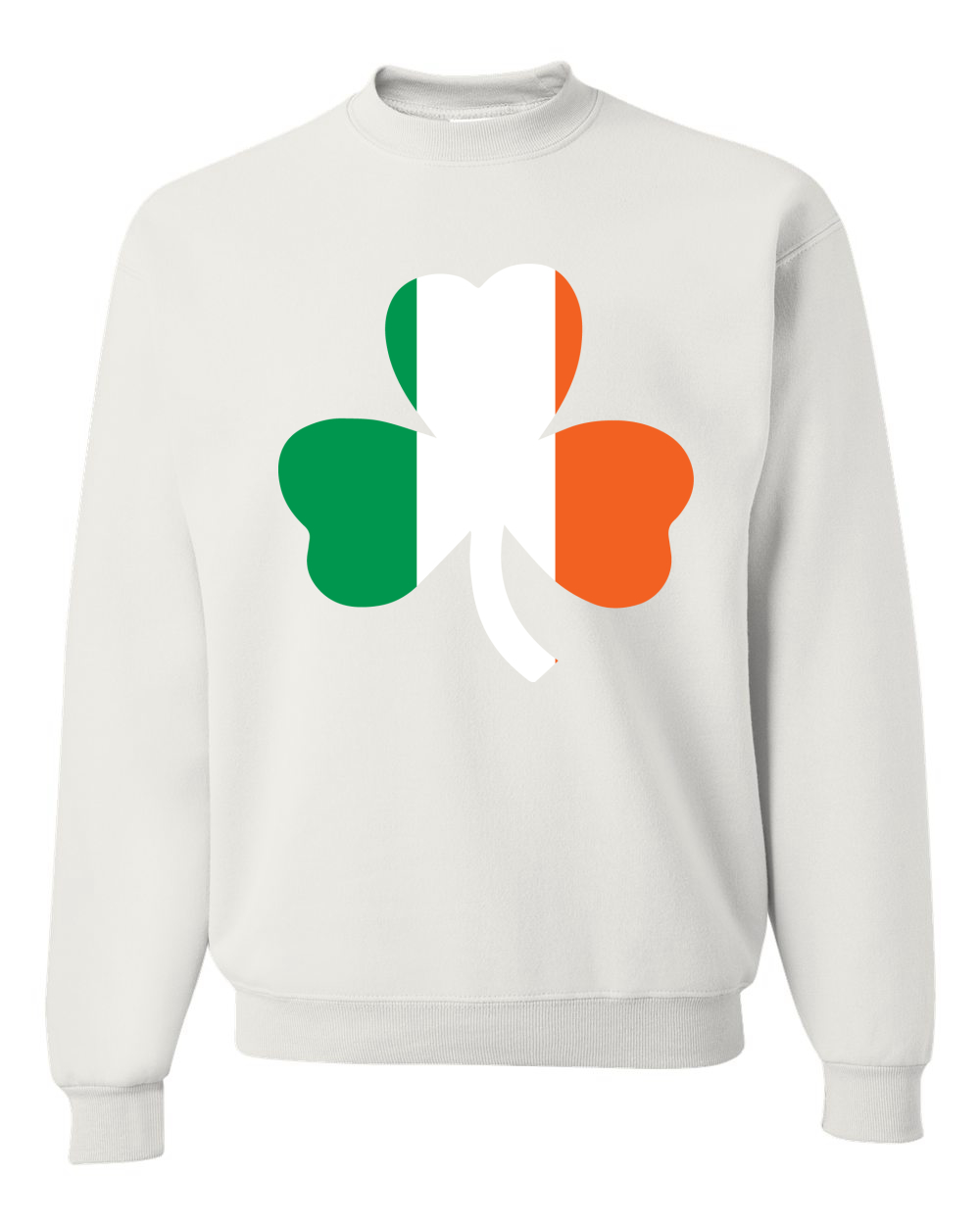 Irish Flag Shamrocks St. Patricks Day Unisex Crewneck Sweatshirt - Picture 20 of 22